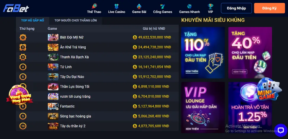 Đua top bắn cá ku888 casino